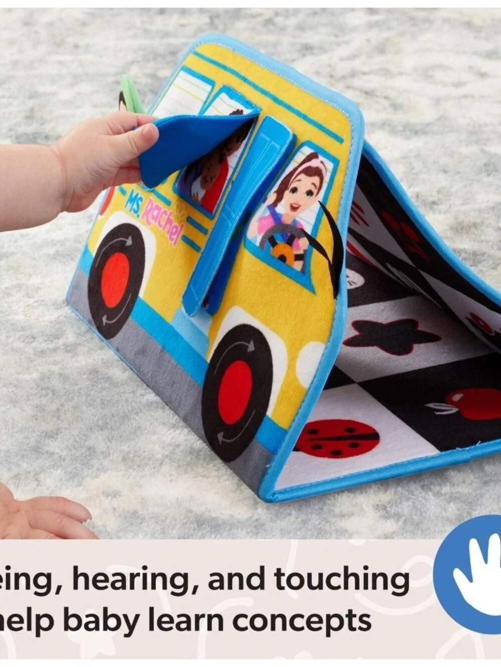 Ms. Rachel Tummy Time Activity Bus Baby Toy